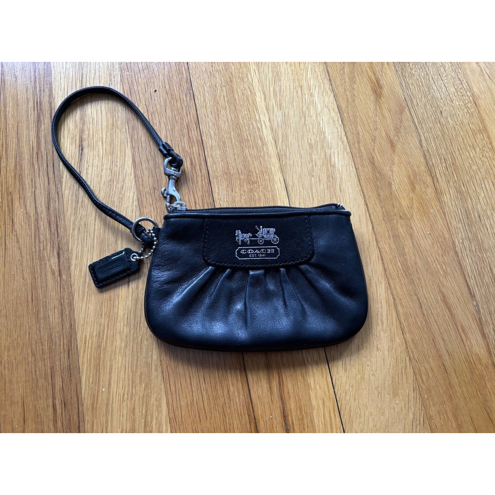 Coach Black Small Clutch/Wristlet Handbag Purse